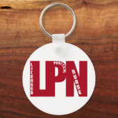 LPN Big RED LICENSED PRACTICAL NURS Sleutelhanger (Voorkant)