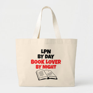 LPN Boekenliefhebber Grote Tote Bag