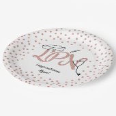 LPN confetti Verpleegkundige afstudeerfeest decor Papieren Bordje (Gekanteld)