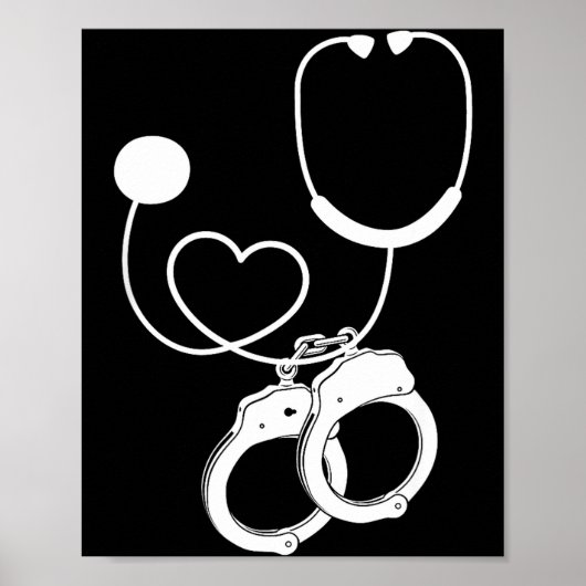 Lpn Correctional Nurse Nursing Stethoscope Officer Poster (Voorkant)