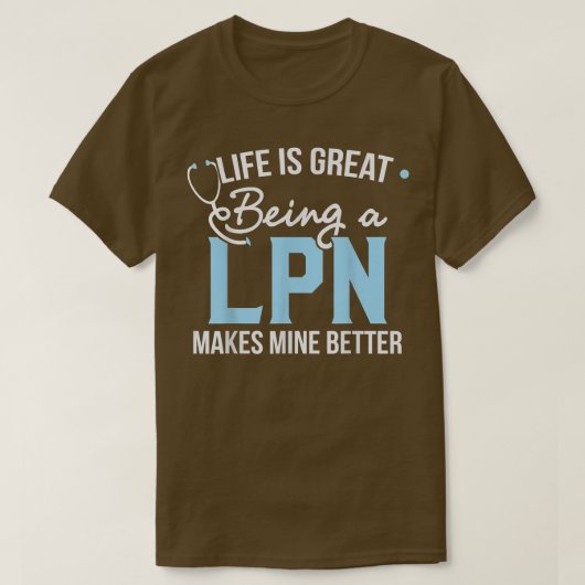 LPN Cute Licensed Practice Nurse T-shirt (Design voorkant)
