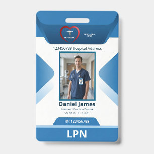LPN Gecertificeerd Praktisch Verpleegkundige Foto Badge