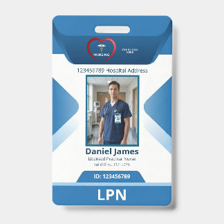 LPN Gecertificeerd Praktisch Verpleegkundige Foto Badge