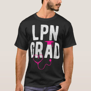 LPN-gelicentieerd praktisch zurig Afstuderen haar T-shirt