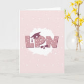 LPN-gelicentieerd praktisch zurig Afstuderen Kaart (Gele Bloem)