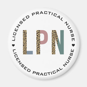 LPN-gelicentieerde praktische zenuwluiptypografie Magneet