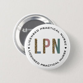LPN-gelicentieerde praktische zenuwluiptypografie Ronde Button 5,7 Cm