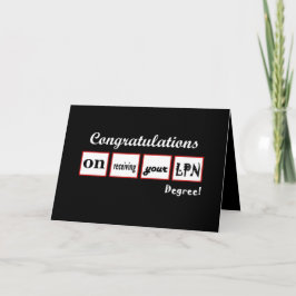 LPN-graad - AANGEPASTE NAAM - Gefeliciteerd Kaart