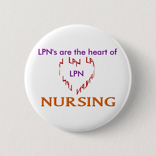LPN Heart Ronde Button 5,7 Cm (Voorkant)