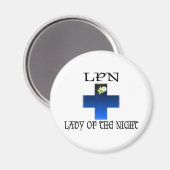 LPN-Lady van de nacht Magneet (Voorkant / Achterkant)