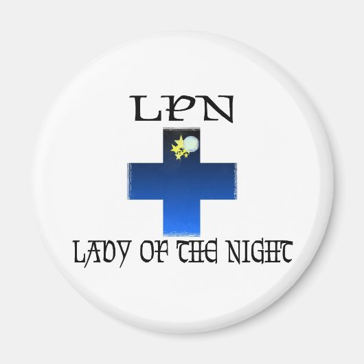 LPN-Lady van de nacht Magneet (Voorkant)