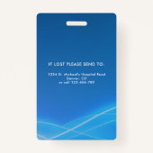 LPN-licentie Praktische zuster, foto-ID met Logo Badge (Achterkant)