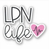LPN Life Nurse Sticker (Voorkant)
