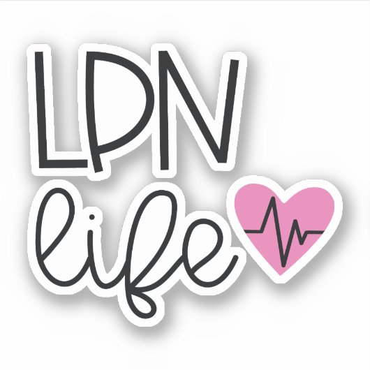 LPN Life Nurse Sticker (Voorkant)