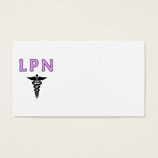 LPN Medical Visitekaartje (Voorkant)