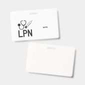 LPN Name Badge (Voor- en achterkant)
