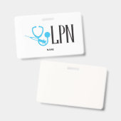 LPN Name Badge (Voor- en achterkant)