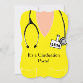 LPN Nurse Afstuderen geel Kaart (Voorkant)