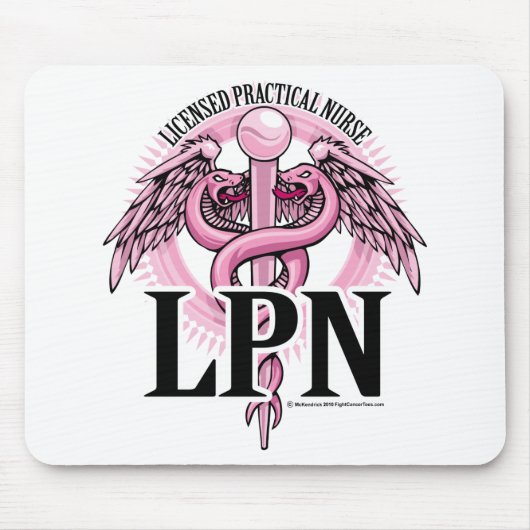 LPN PINK Caduceus Muismat (Voorkant)