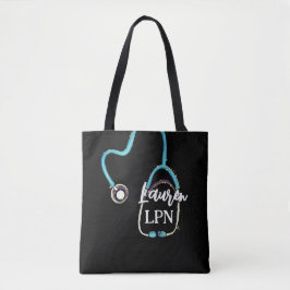 LPN Praktische zure RN Gift Stethoscoop Monogram Tote Bag