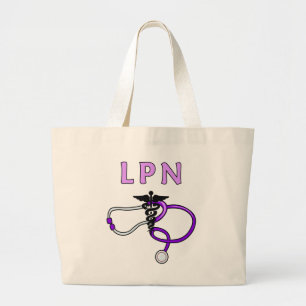 LPN-stethoscoop Grote Tote Bag