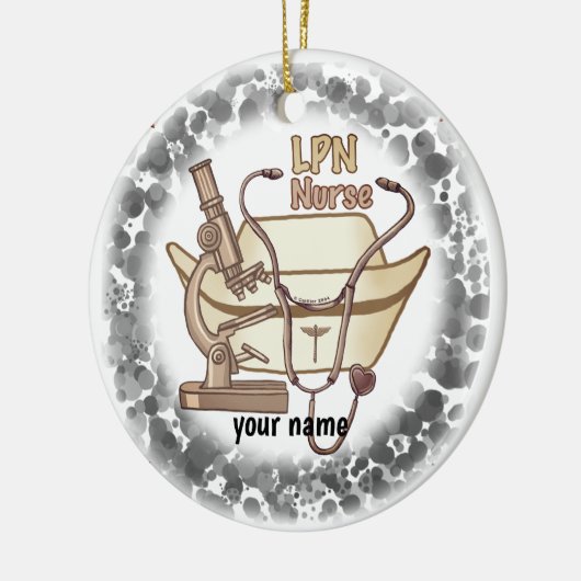 LPN verpleegkundig ornament (Links)