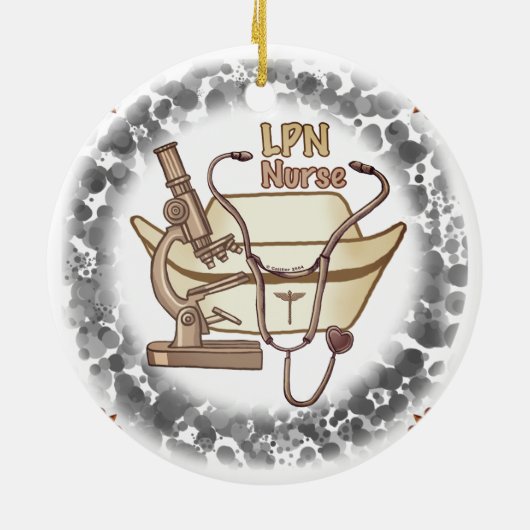 LPN verpleegkundig ornament (Achterkant)
