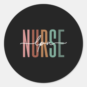 LPN Verpleegkundige licentie Praktische Verpleegku Ronde Sticker