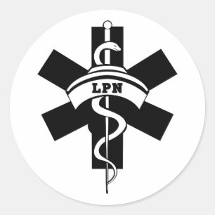 LPN Verpleegkundigen Ronde Sticker