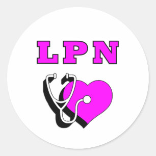 LPN Verpleegkundigen Zorg Ronde Sticker