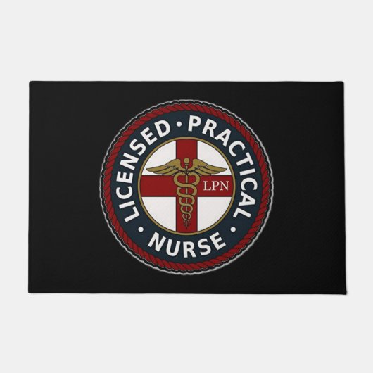 LPN verpleegster Deurmat (Voorkant)