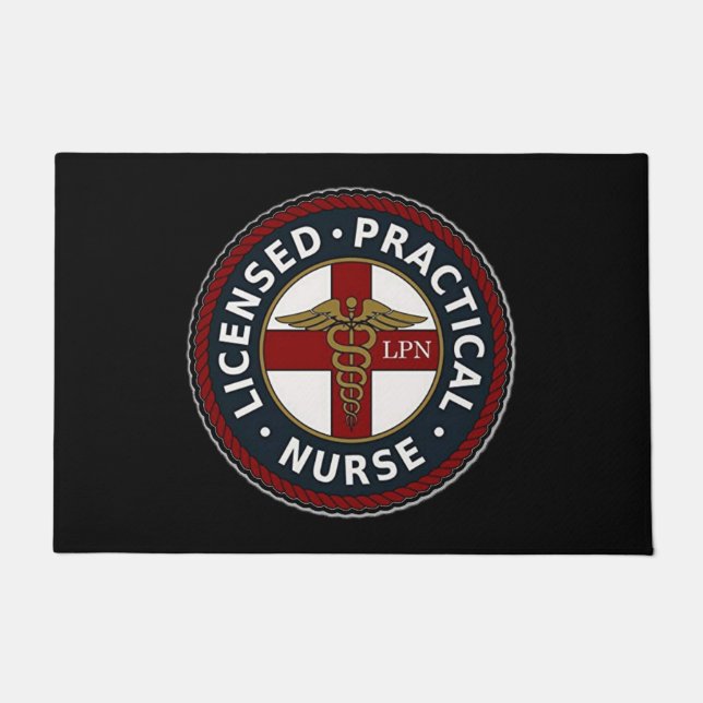 LPN verpleegster Deurmat (Voorkant)