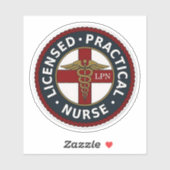 LPN verpleegster Sticker (Vel)