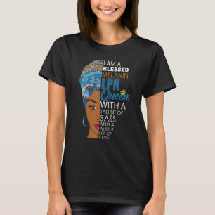 LPN Zurse Melanin Afrikaanse Amerikaanse vrouw T-shirt