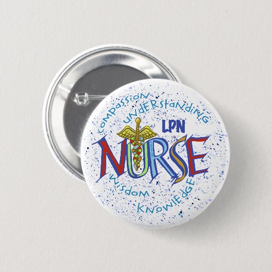 LPN Zuurmotto Ronde Button 5,7 Cm (Voorkant /achterkant)