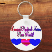 LPN's "hebben hart"—unieke zuster cadeaus Sleutelhanger (Voorkant)