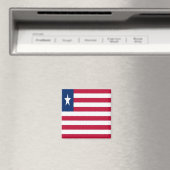 LR001 LIBERIA, FLAG, Afrika, Fridge Magneet (Insitu (Vaatwasser))