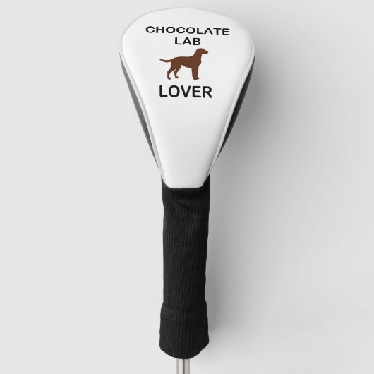 LR-chocoladelab Golfheadcover (Voorkant)