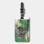 LR chocoladelab-liefde voor afbeelding Bagagelabel (Voorkant verticaal)
