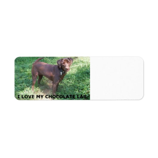 LR chocoladelab-liefde voor afbeelding Etiket (Voorkant)