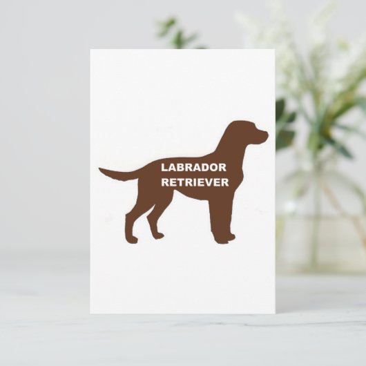 LR-chocoladelabnaam silhouette Bedankkaart (Staand voorkant)