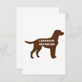 LR-chocoladelabnaam silhouette Bedankkaart (Voorkant / Achterkant)