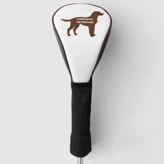 LR-chocoladelabnaam silhouette Golfheadcover (Voorkant)
