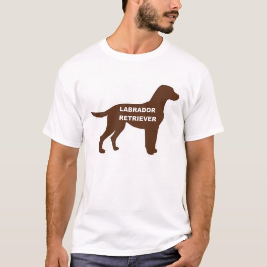 LR-chocoladelabnaam silhouette T-shirt (Voorkant)