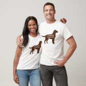 LR-chocoladelabnaam silhouette T-shirt (Unisex)