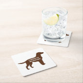 LR chocoladenaam silhouette Kartonnen Onderzetters (Insitu)