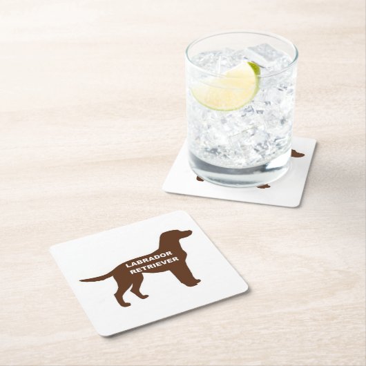 LR chocoladenaam silhouette Kartonnen Onderzetters (Insitu)