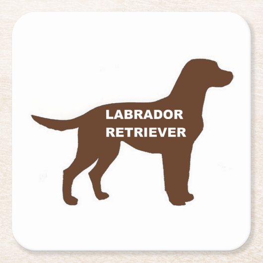 LR chocoladenaam silhouette Kartonnen Onderzetters (Voorkant)