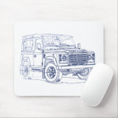 LR Defender 2013 Muismat (Met muis)