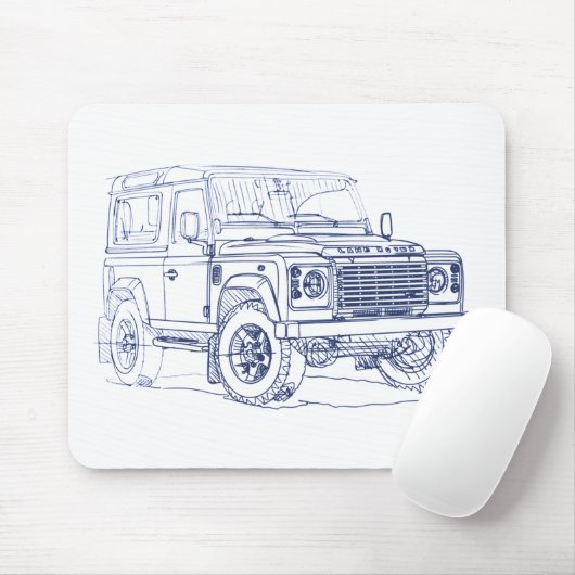 LR Defender 2013 Muismat (Met muis)